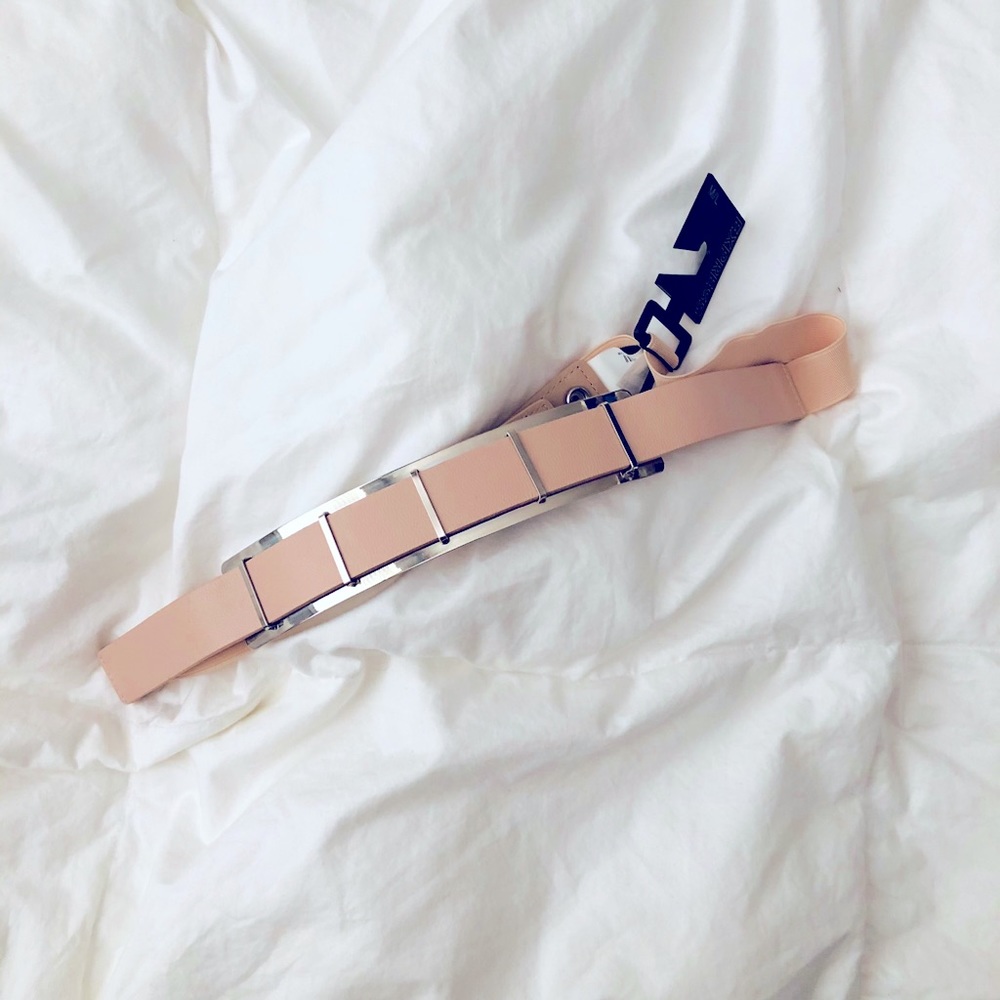 Express blush nude belt
